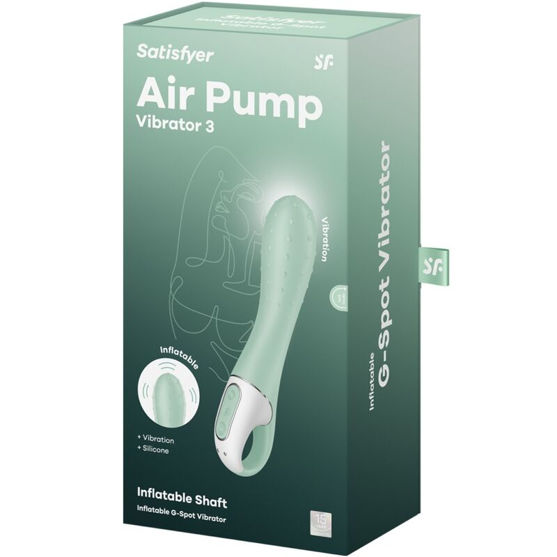 SATISFYER - AIR PUMP VIBRATOR 3 AUFBLASBARER G-PUNKT MINT - Sexotim