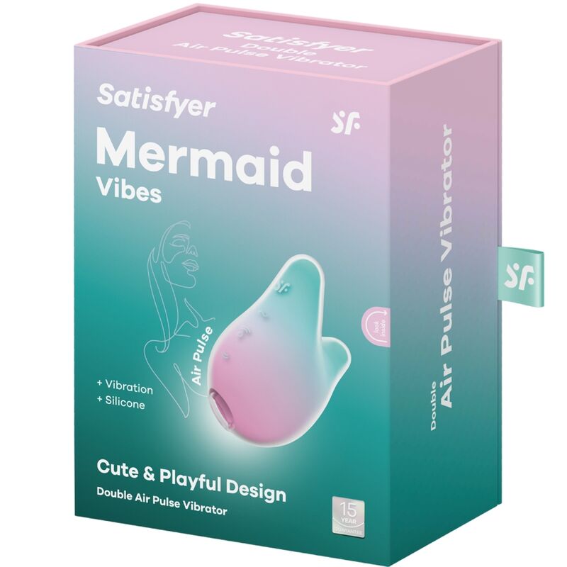 SATISFYER - MERMAID VIBES STIMULATOR & VIBRATOR MINT UND PINK