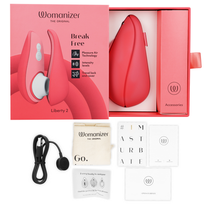 WOMANIZER - LIBERTY 2 KLITORIS-STIMULATOR & SAUGER HELLGRÜN - Sexotim