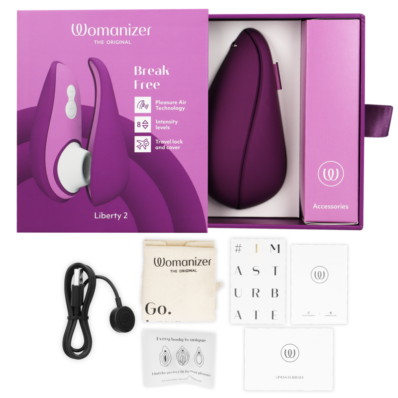 WOMANIZER - LIBERTY 2 KLITORIS-STIMULATOR & SAUGER HELLGRÜN - Sexotim