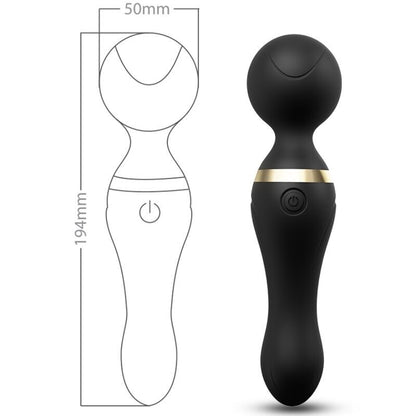 ARMONY - FREEZA MASSAGER & VIBRATOR SUPER FLEXIBLER KOPF SCHWARZ - Sexotim