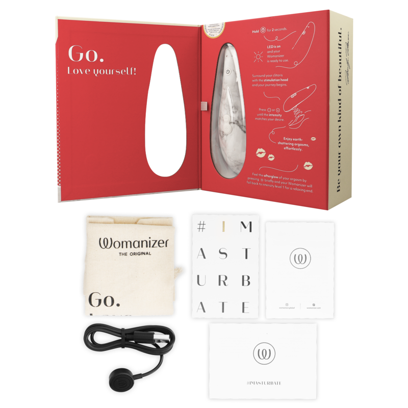 WOMANIZER - MARILYN MONROE CLASSIC 2 KLITORALSTIMULATOR, WEISSER MARMOR - Sexotim