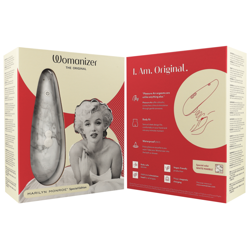 WOMANIZER - MARILYN MONROE CLASSIC 2 KLITORALSTIMULATOR, WEISSER MARMOR - Sexotim