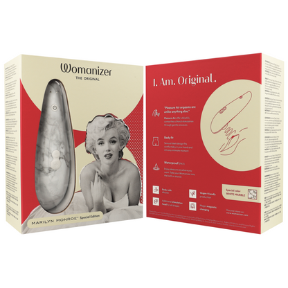 WOMANIZER - MARILYN MONROE CLASSIC 2 KLITORALSTIMULATOR, WEISSER MARMOR - Sexotim