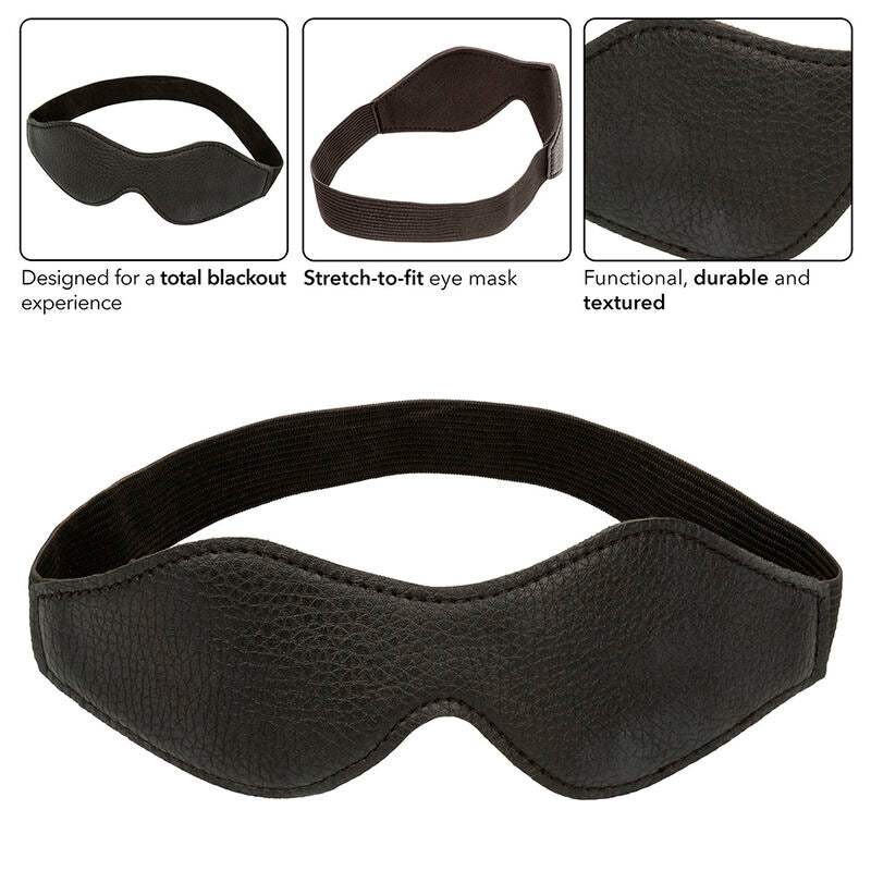 CALEXOTICS - NOCTURNAL AUGENMASKE PVC LEDER SCHWARZ - Sexotim