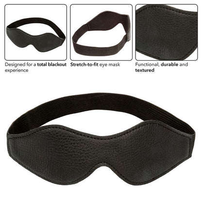 CALEXOTICS - NOCTURNAL AUGENMASKE PVC LEDER SCHWARZ - Sexotim