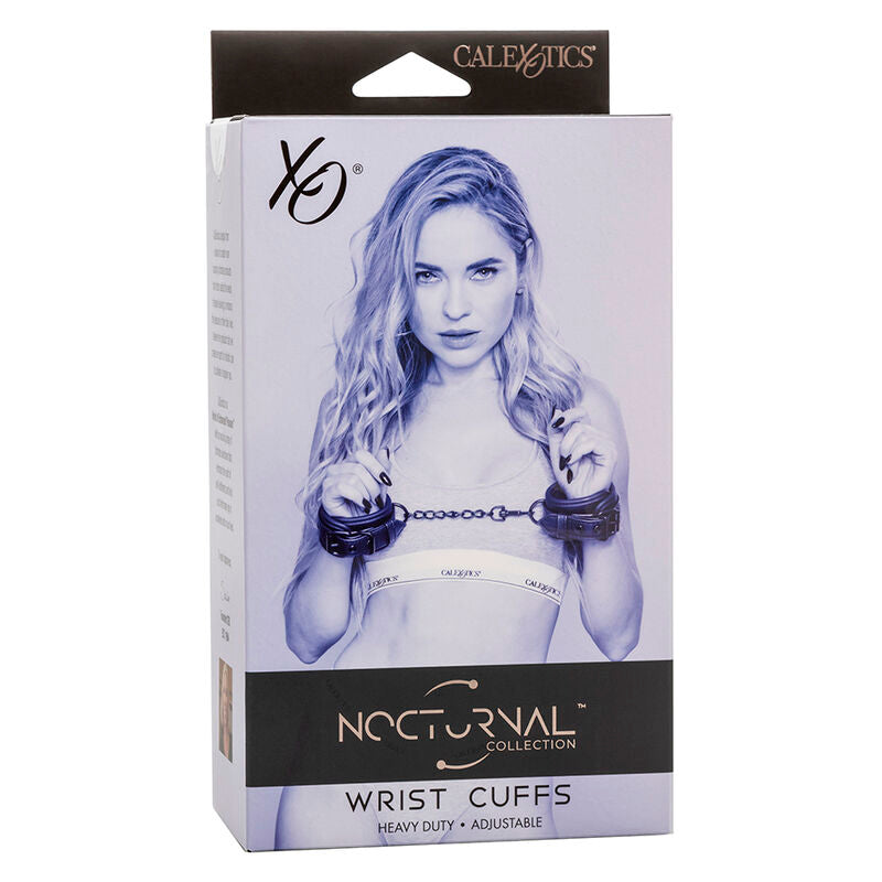 CALEXOTICS - NOCTURNAL LEDER HANDGELENK MANSCHETTEN VERSTELLBAR SCHWARZ - Sexotim