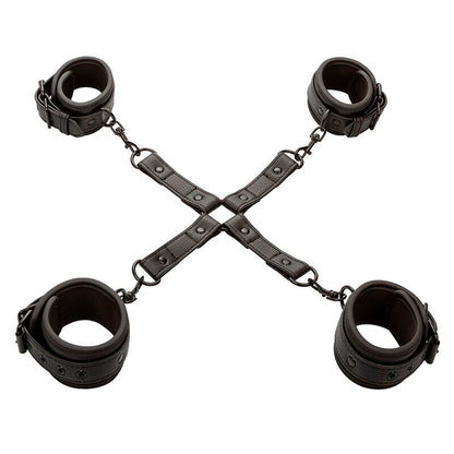 CALEXOTICS - NOCTURNAL HOG TIE CONNECTOR CUERO VERSTELLBAR SCHWARZ - Sexotim