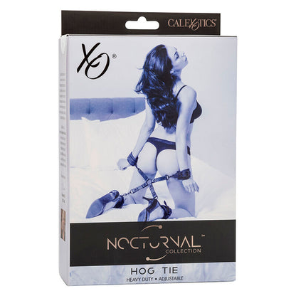 CALEXOTICS - NOCTURNAL HOG TIE CONNECTOR CUERO VERSTELLBAR SCHWARZ - Sexotim