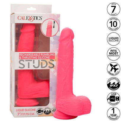 CALEXOTICS - STUDS REALISTISCHER VIBRATOR 10 VIBRATIONEN ROSA - Sexotim