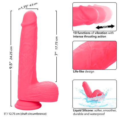 CALEXOTICS - STUDS REALISTISCHER VIBRATOR 10 VIBRATIONEN ROSA - Sexotim