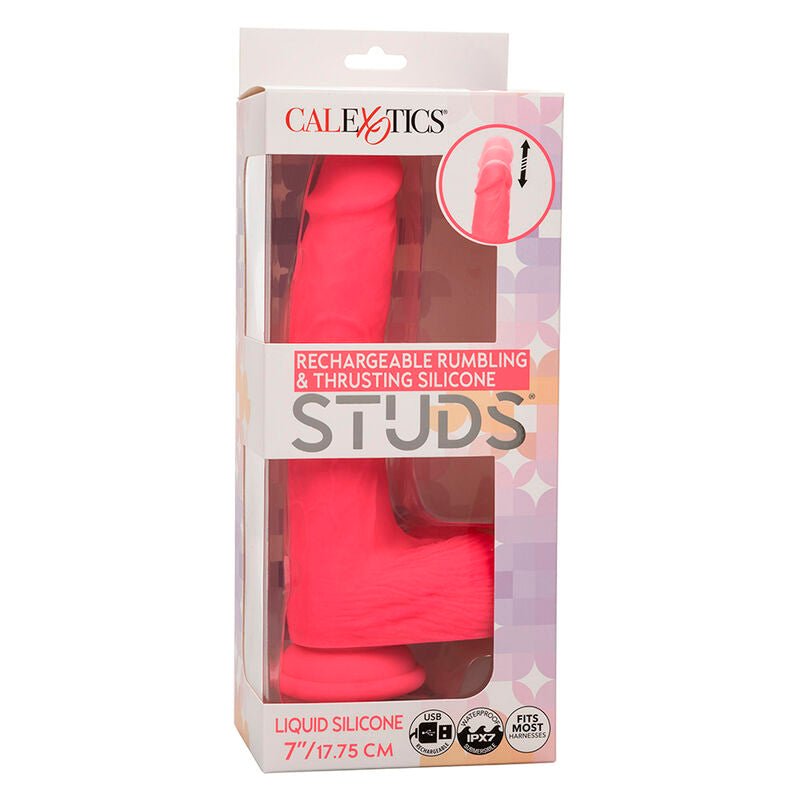 CALEXOTICS - STUDS REALISTISCHER VIBRATOR 10 VIBRATIONEN ROSA - Sexotim