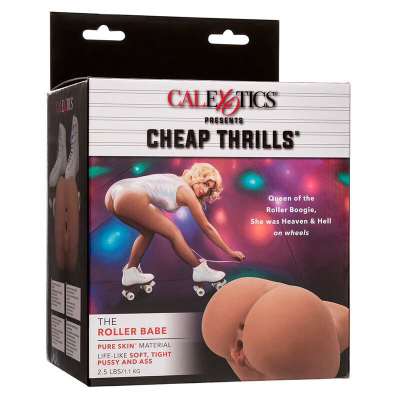 CALEXOTICS - THE ROLLER BABE DOPPELT REALISTISCHER MASTURBATOR, DUNKELHÄUTIGE HAUTFARBE - Sexotim