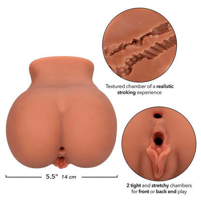 CALEXOTICS - THE ROLLER BABE DOPPELT REALISTISCHER MASTURBATOR, DUNKELHÄUTIGE HAUTFARBE - Sexotim