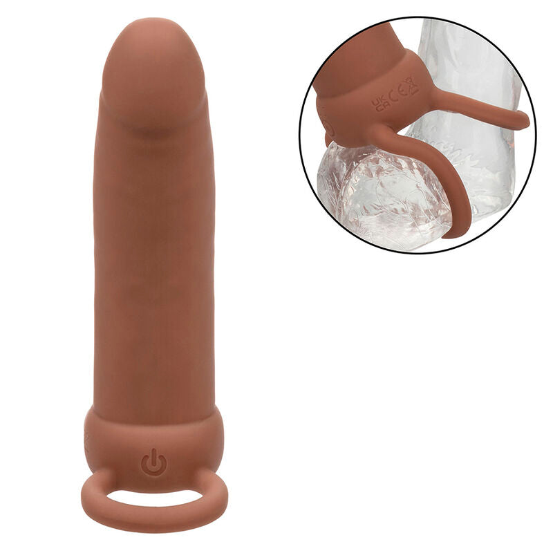 CALEXOTICS - MAXX THICK DUAL PENETRATOR 10 VIBRATIONEN BRAUN - Sexotim