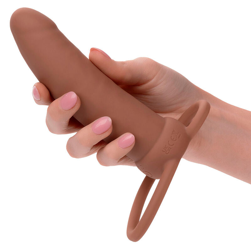 CALEXOTICS - MAXX THICK DUAL PENETRATOR 10 VIBRATIONEN BRAUN - Sexotim