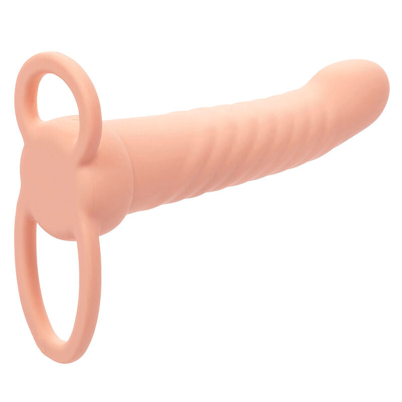 CALEXOTICS - MAXX RIBBED DUAL PENETRATOR MIT 10 VIBRATIONEN, HAUTFARBE - Sexotim