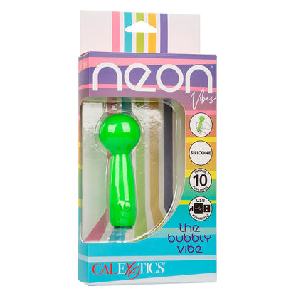 CALEXOTICS - NEON VIBES THE BUBBLY VIBE,  MINI-MASSAGER MIT 10 VIBRATIONEN, GRÜN - Sexotim