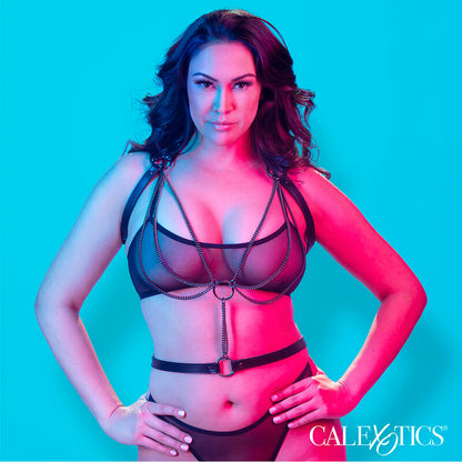 CALEXOTICS - EUPHORIA MULTICHAIN HALTER HARNESS PREMIUM GROSSE GRÖSSE - Sexotim