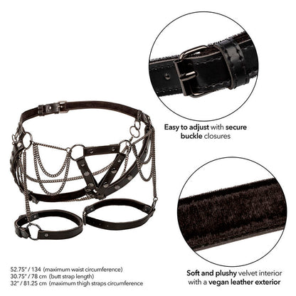CALEXOTICS - EUPHORIA MULTICHAIN OBERSCHENKELHARNESS PREMIUM GROSSE GRÖSSE - Sexotim