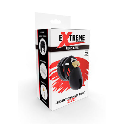 HIDDEN DESIRE - EXTREME KEUSCHHEITSPUMPENKÄFIG AUS SILIKON GRÖSSE S SCHWARZ - Sexotim