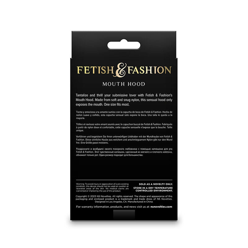 NS NOVELTIES - FETISH & FASHION MUNDHAUBE NYLON WEISS - Sexotim