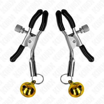 KINK - GOLDENE EINZELNE GLOCKEN-NIPPELNKLEMME 6 CM - Sexotim