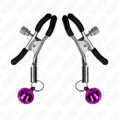 KINK - LILA NIPPELKLEMME MIT GLOCKEN 6 CM - Sexotim