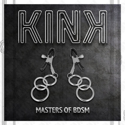 KINK - 3 O-RING NIPPELKLEMMEN 6 CM - Sexotim