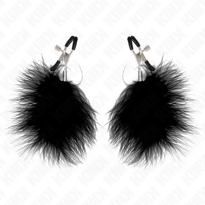 KINK - FEDERNIPPENKLEMME SCHWARZ 7 CM - Sexotim