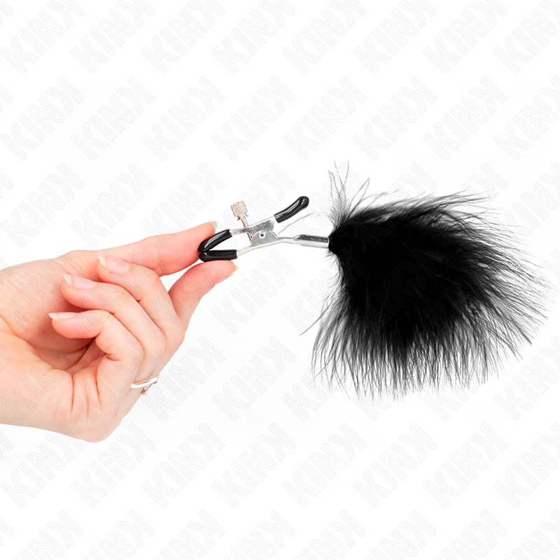 KINK - FEDERNIPPENKLEMME SCHWARZ 7 CM - Sexotim