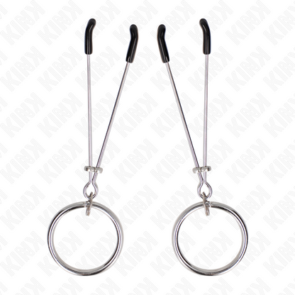 KINK - DÜNNE NIPPELKLEMMEN MIT O-RING 7 CM - Sexotim