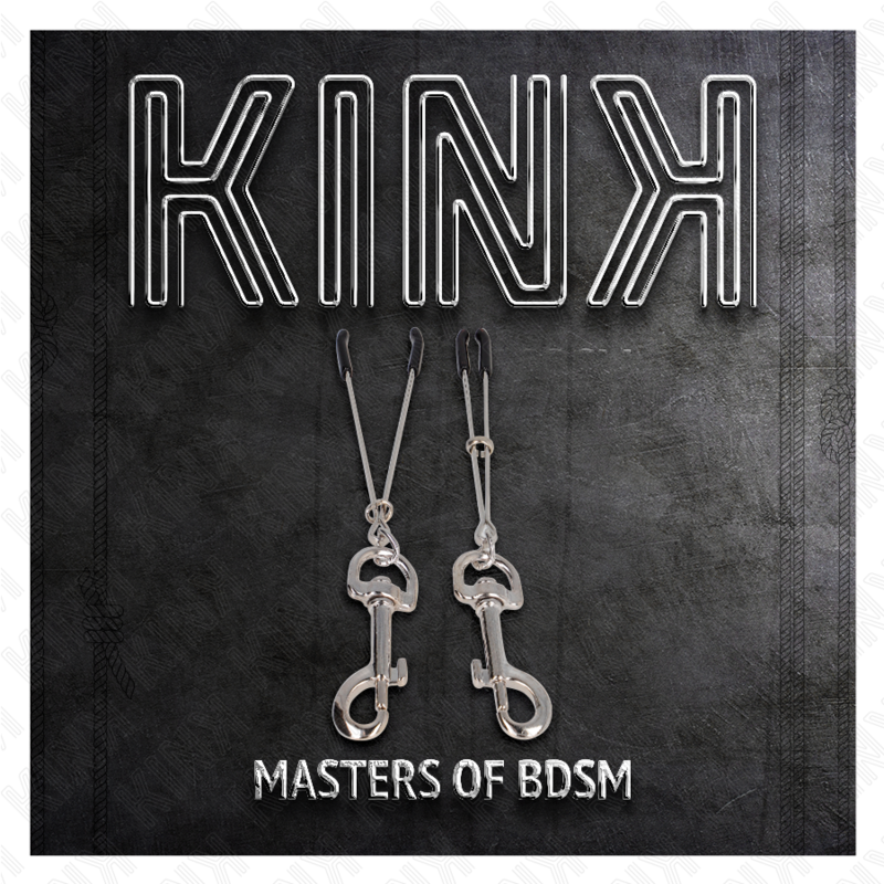 KINK - DÜNNE HAKEN-NIPPELKLAMMERE SILBER 7 CM - Sexotim