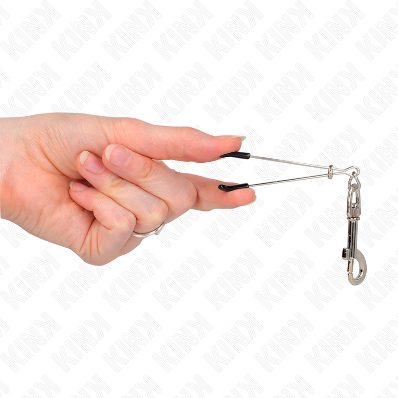 KINK - DÜNNE HAKEN-NIPPELKLAMMERE SILBER 7 CM - Sexotim
