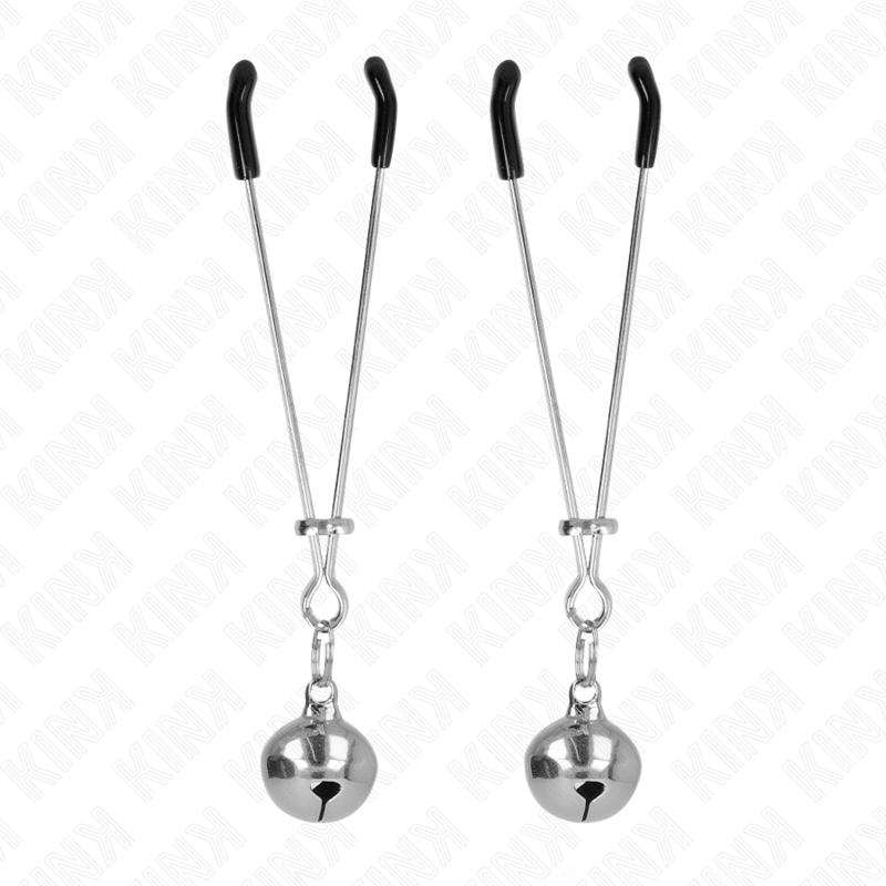 KINK - DÜNNE GLOCKEN-NIPPELKLAMMERN SILBER 7 CM - Sexotim