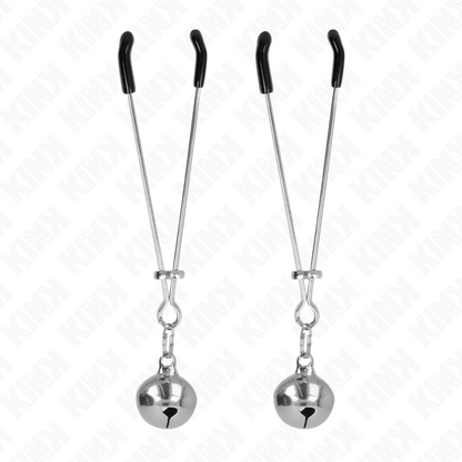 KINK - DÜNNE GLOCKEN-NIPPELKLAMMERN SILBER 7 CM - Sexotim