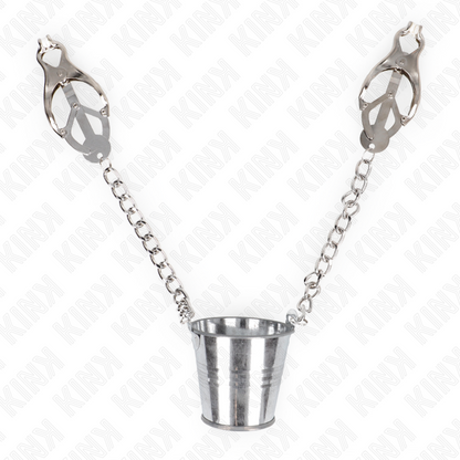 KINK - NIPPELKLEMMEN MIT KETTE UND EIMERCHEN - Sexotim