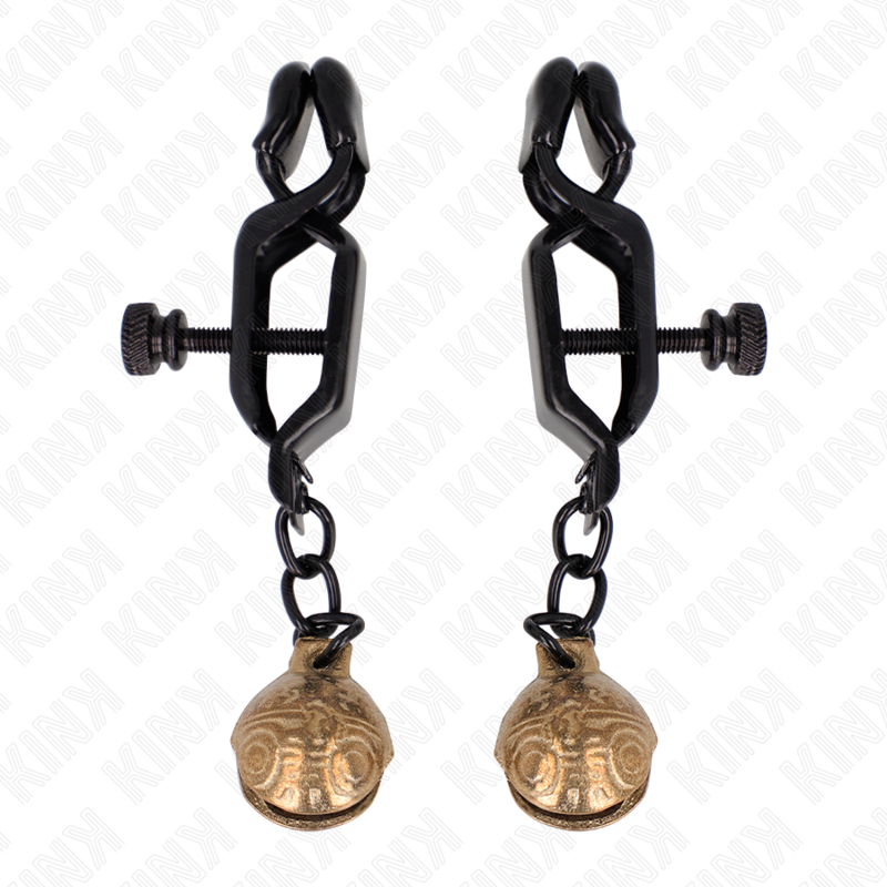 KINK - BELL JAW STYLE NIPPELKLEMMEN SCHWARZ 7 CM - Sexotim