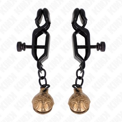 KINK - BELL JAW STYLE NIPPELKLEMMEN SCHWARZ 7 CM - Sexotim