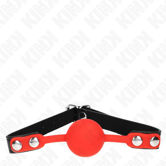KINK - ROTER SILIKONBALL 4 CM KNEBEL 60 x 2 CM - Sexotim