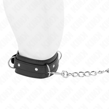 KINK - HALSBAND MIT LEINE 65 CM 3 RING MODELL 1 VERSTELLBAR 38-49 CM X 5 CM