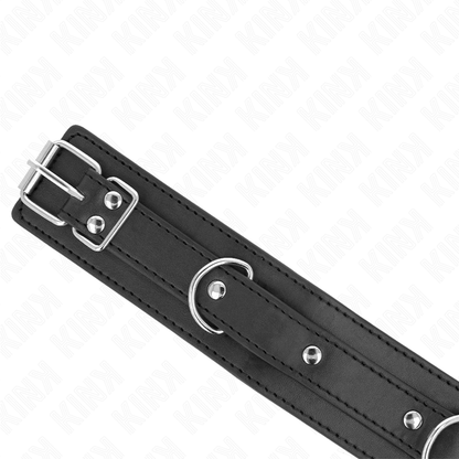 KINK - HALSBAND MIT LEINE 65 CM 3 RING MODELL 1 VERSTELLBAR 38-49 CM X 5 CM