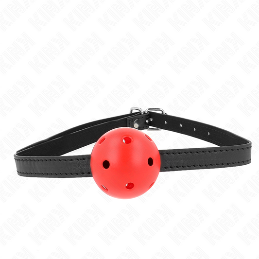 KINK - SIMPLICITY ROT ATMUNGSAKTIVER 4,5 CM BALLGAG 62 x 1,5 CM