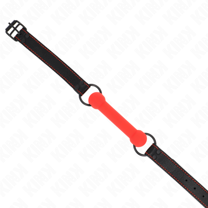 KINK - KNOCHENGAG MIT KUNSTLEDERBAND ROT VERSTELLBAR 41-57 CM