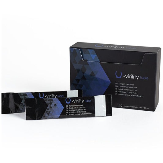 500 COSMETICS - U-VIRILITY LUBE GLEITMITTEL MIT KÄLTEFFEKT 10 X 5 ML - Sexotim
