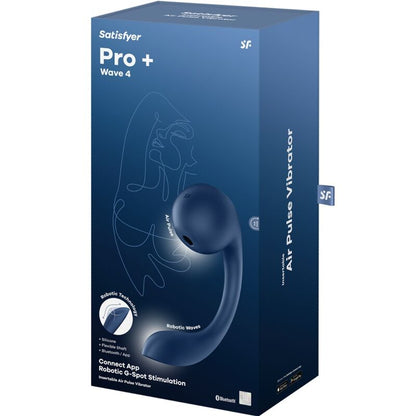 SATISFYER - PRO+ WAVE 4 G-SPOT & AIR PULSE STIMULATOR KOSTENLOSE APP DUNKELBLAU - Sexotim