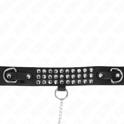 KINK - HALSKETTE MIT BAND 65 CM GLÄNZEND VERSTELLBAR 37-42 CM X 5,3 CM - Sexotim