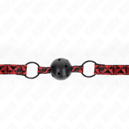 KINK - RAUTENMUSTER-BALL 4,5 CM GAG MODELL-2, 64,5 CM VERSTELLBAR 42-60 CM