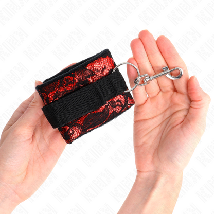 KINK - SCANDAL HANDGELENKSFESSELN ROT-SCHWARZ - Sexotim