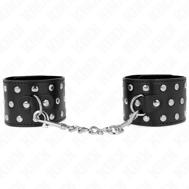 KINK - PUNK HANDGELENKFESSELN VERSTELLBAR 19-24 CM X 5,5 CM - Sexotim